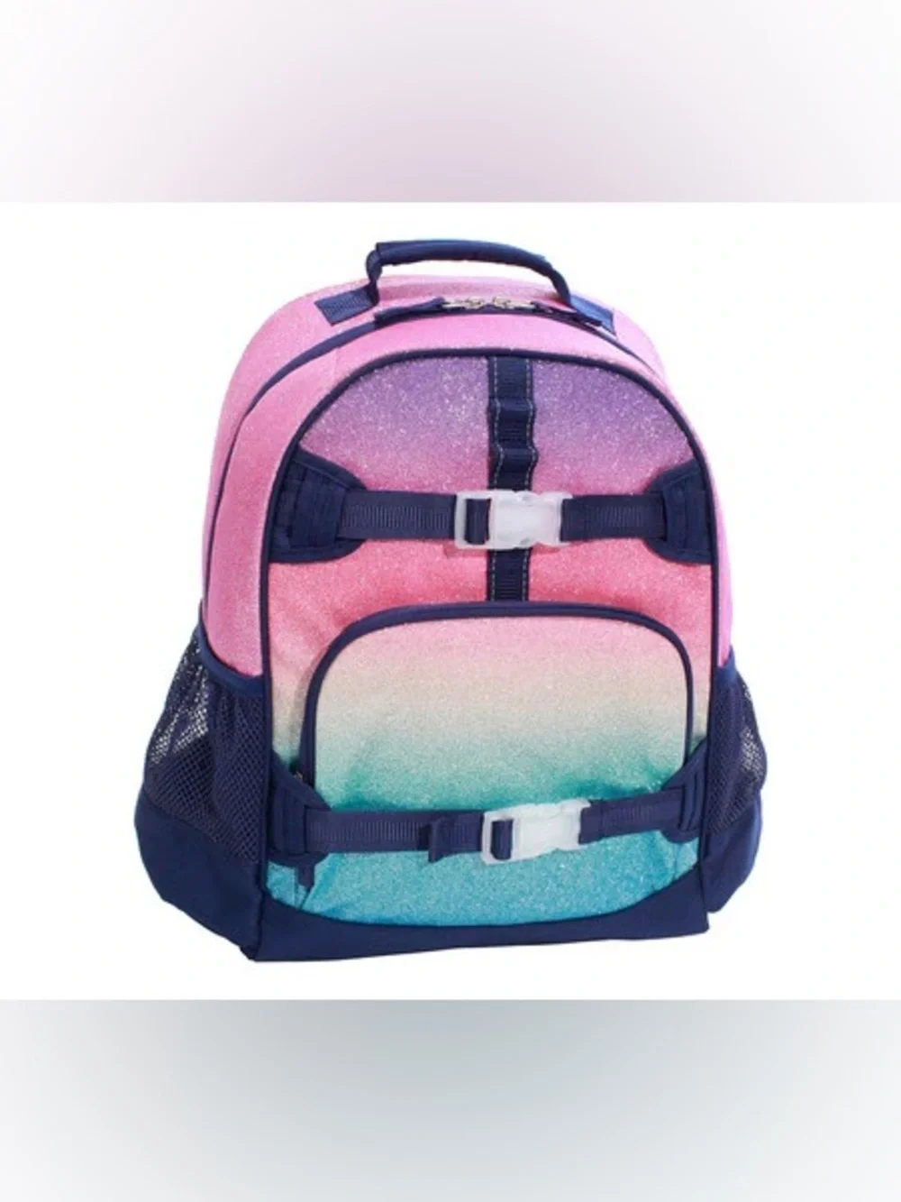 Pottery Barn Kids Pink Purple Ombre Glitter Backpack